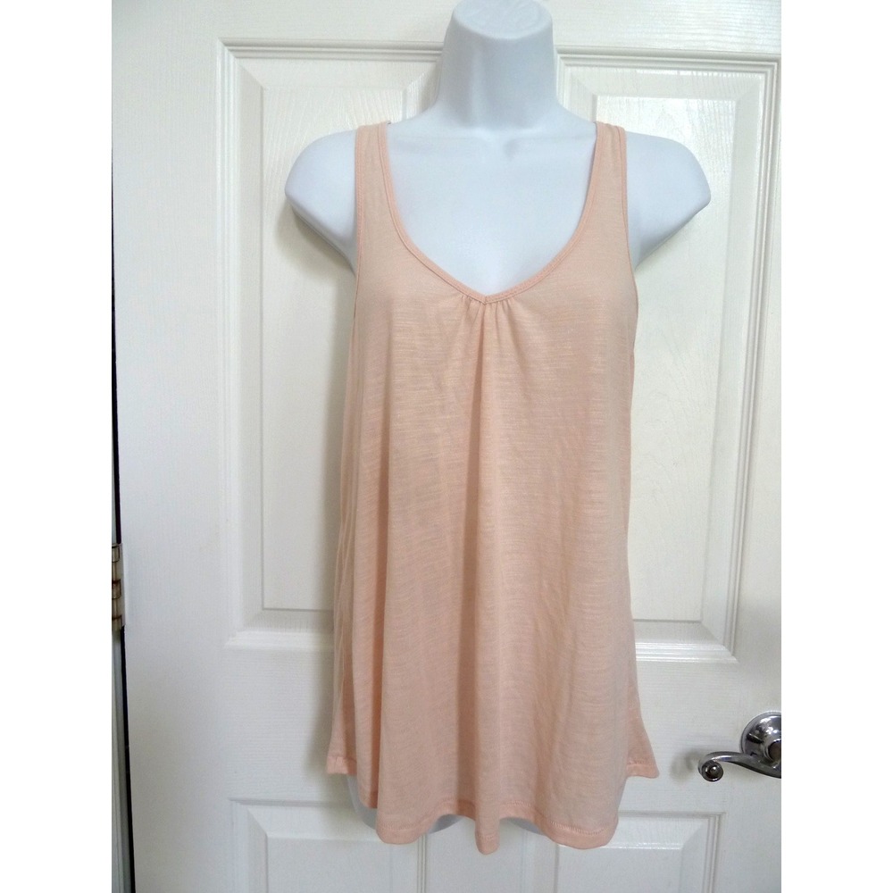 Aerie American Eagle Pink Shimmer Racerback Zip Tank Top Large Y2K Casual